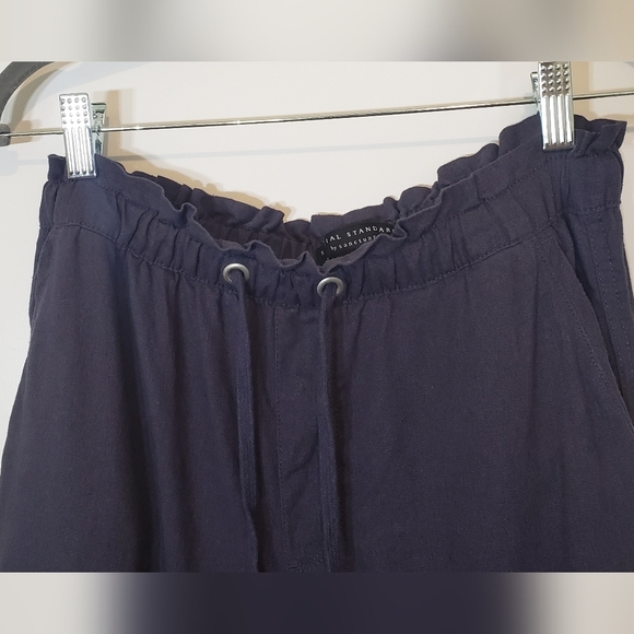 Social Standard By Sanctuary Linen Blend Jogger Pants Size Small Blue - Picture 3 of 13